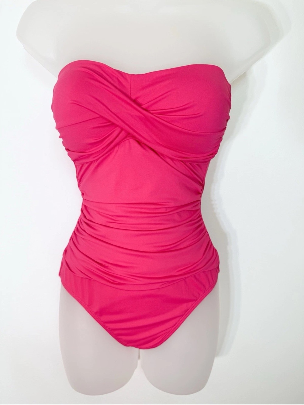 Sz Small 💖 Women’s Anne Cole Pink Fashion Bodysuit Push Up One Piece